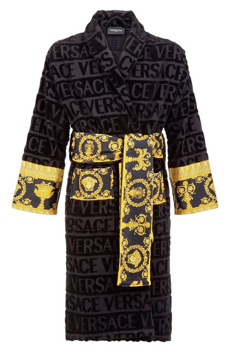 what size versace robe should i get|Versace his and hers robes.